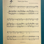 Nights Like These Sheet Music - Signed by Josh Ramsay