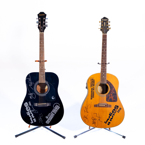 Marianas Trench SIGNED Acoustic Guitars (Epiphone) - ONLY 2 AVAILABLE - PICK-UP ONLY!