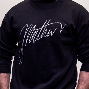 Black Signature Crew New Sweater